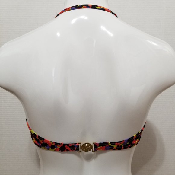 Victoria's Secret bikini top Large halter strapless bandeau abstract print beach - Picture 3 of 15